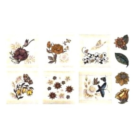 Anita Goodesign Embroidery Flourishing Flowers Quilting Collection 5-14" hoop - Picture 4 of 12